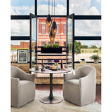 Simone Bistro Table, Antique Rust - Modern Furniture - Dining Table - High Fashion Home