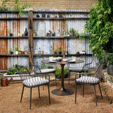 Simone Bistro Table, Antique Rust - Modern Furniture - Dining Table - High Fashion Home