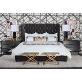 Hollywood Black Nickel Metal Chest, Large - Furniture - Storage - High Fashion Home
