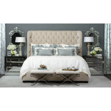 Simone Bed, Vangogh Oyster - Modern Furniture - Beds - High Fashion Home