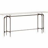 Skinny Marble Top Metal Console - Furniture - Accent Tables - High Fashion Home