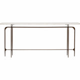 Skinny Marble Top Metal Console - Furniture - Accent Tables - High Fashion Home