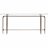 Skinny Marble Top Metal Console - Furniture - Accent Tables - High Fashion Home