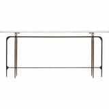Skinny Marble Top Metal Console - Furniture - Accent Tables - High Fashion Home