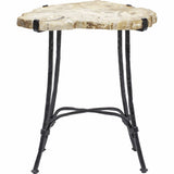 Sliced Petrified Wood Table - Furniture - Accent Tables - High Fashion Home