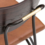 Soli Dining Chair, Caramel - Furniture - Dining - High Fashion Home