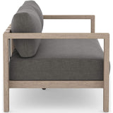 Sonoma Outdoor Sofa, Charcoal/Washed Brown - Furniture - Sofas - High Fashion Home