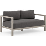 Sonoma Outdoor Sofa, Charcoal/Weathered Grey - Furniture - Sofas - High Fashion Home