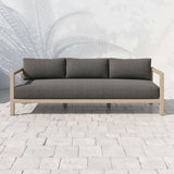 Sonoma Outdoor Sofa, Charcoal/Washed Brown - Furniture - Sofas - High Fashion Home