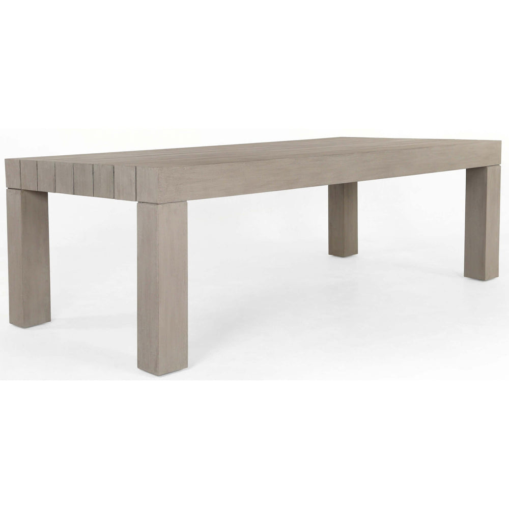 Sonora Outdoor Dining Table, Weathered Grey - Modern Furniture - Dining Table - High Fashion Home