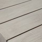 Sonora Outdoor Dining Table, Weathered Grey - Modern Furniture - Dining Table - High Fashion Home