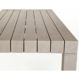 Sonora Outdoor Dining Table, Weathered Grey - Modern Furniture - Dining Table - High Fashion Home