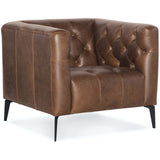 Nicolla Leather Chair-Furniture - Chairs-High Fashion Home