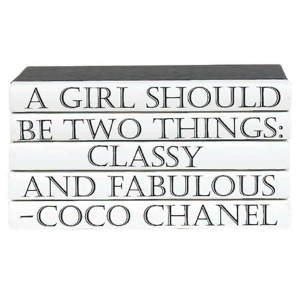 Stack of Books, A Girl Should Be - Gifts - High Fashion Home