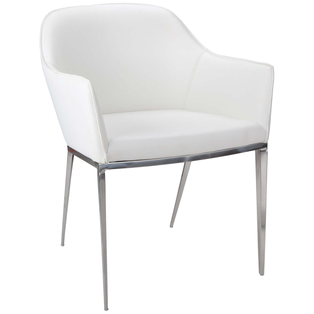 Stanis Chair, White - Furniture - Chairs - High Fashion Home