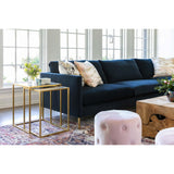 Stella Sectional, Vida Navy - Modern Furniture - Sectionals - High Fashion Home