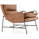 Taryn Leather Chair, Chaps Saddle - Modern Furniture - Accent Chairs - High Fashion Home