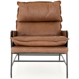 Taryn Leather Chair, Chaps Saddle - Modern Furniture - Accent Chairs - High Fashion Home