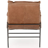 Taryn Leather Chair, Chaps Saddle - Modern Furniture - Accent Chairs - High Fashion Home
