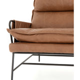 Taryn Leather Chair, Chaps Saddle - Modern Furniture - Accent Chairs - High Fashion Home