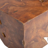 Teak Block Coffee Table - Modern Furniture - Coffee Tables - High Fashion Home