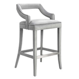 Tiffany Bar Stool, Grey - Furniture - Dining - Dining Stools