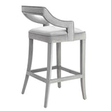 Tiffany Bar Stool, Grey - Furniture - Dining - Dining Stools