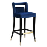 Hart Counter Stool, Navy - Furniture - Dining - High Fashion Home