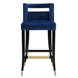 Hart Counter Stool, Navy - Furniture - Dining - High Fashion Home