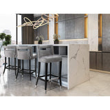 Hart Counter Stool, Grey - Furniture - Dining - High Fashion Home