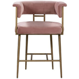 Astrid Counter Stool, Blush-DNO - Furniture - Chairs - High Fashion Home