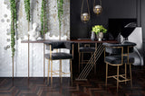 Astrid Bar Stool, Dark Grey-DNO - Furniture - Chairs - High Fashion Home