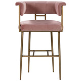 Astrid Bar Stool, Blush-DNO - Furniture - Chairs - High Fashion Home