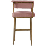 Astrid Bar Stool, Blush-DNO - Furniture - Chairs - High Fashion Home