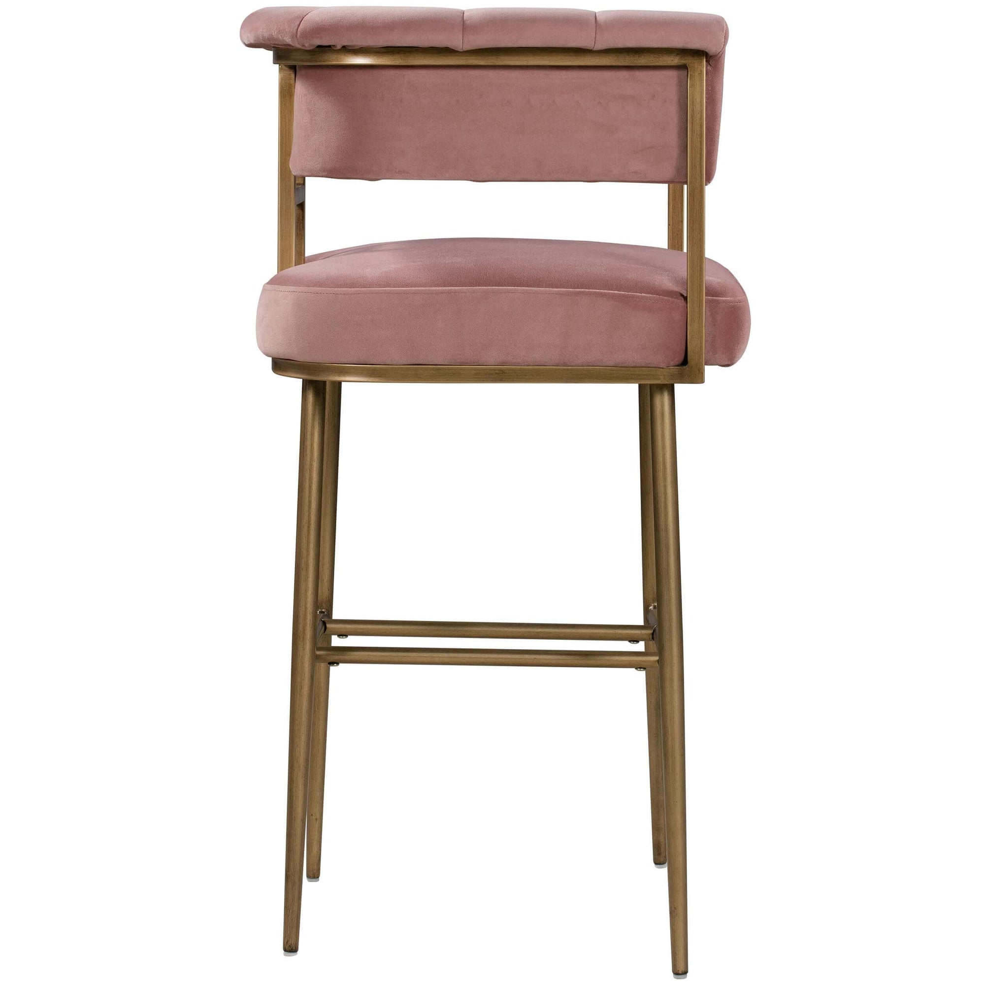 Astrid Bar & Counter Stool, Blush High Fashion Home