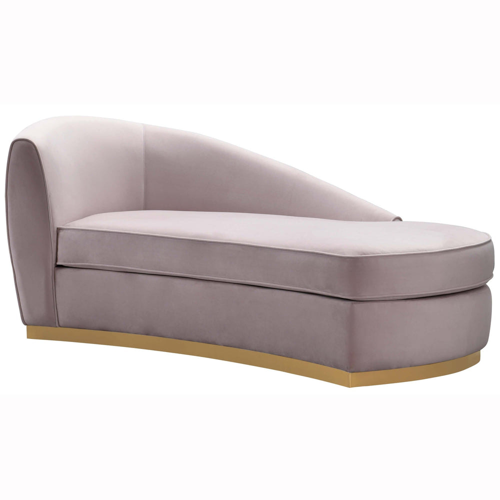 Adele Chaise, Blush - Furniture - Chaises & Benches