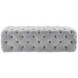 Kaylee Ottoman, Gray - Furniture - Accent Tables - High Fashion Home