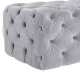 Kaylee Ottoman, Gray - Furniture - Accent Tables - High Fashion Home