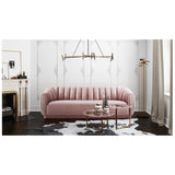 Arno Sofa, Blush - Modern Furniture - Sofas - High Fashion Home