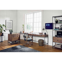 Trey Modular Writing Desk, Auburn Poplar - Furniture - Office - High Fashion Home