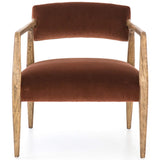 Tyler Arm Chair, Burnt Auburn - 