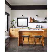 Union Saddle Counter Stool, Distressed Black - Furniture - Chairs - High Fashion Home