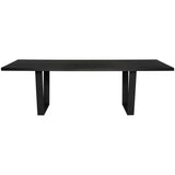Versailles Dining Table, Onyx/Matte Black Base - Modern Furniture - Dining Table - High Fashion Home
