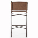 Wharton Bar Stool, Distressed Brown - Furniture - Dining - Dining Stools