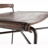 Wharton Bar Stool, Distressed Brown - Furniture - Dining - Dining Stools