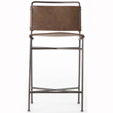Wharton Counter Stool, Distressed Brown - Furniture - Dining - Dining Stools