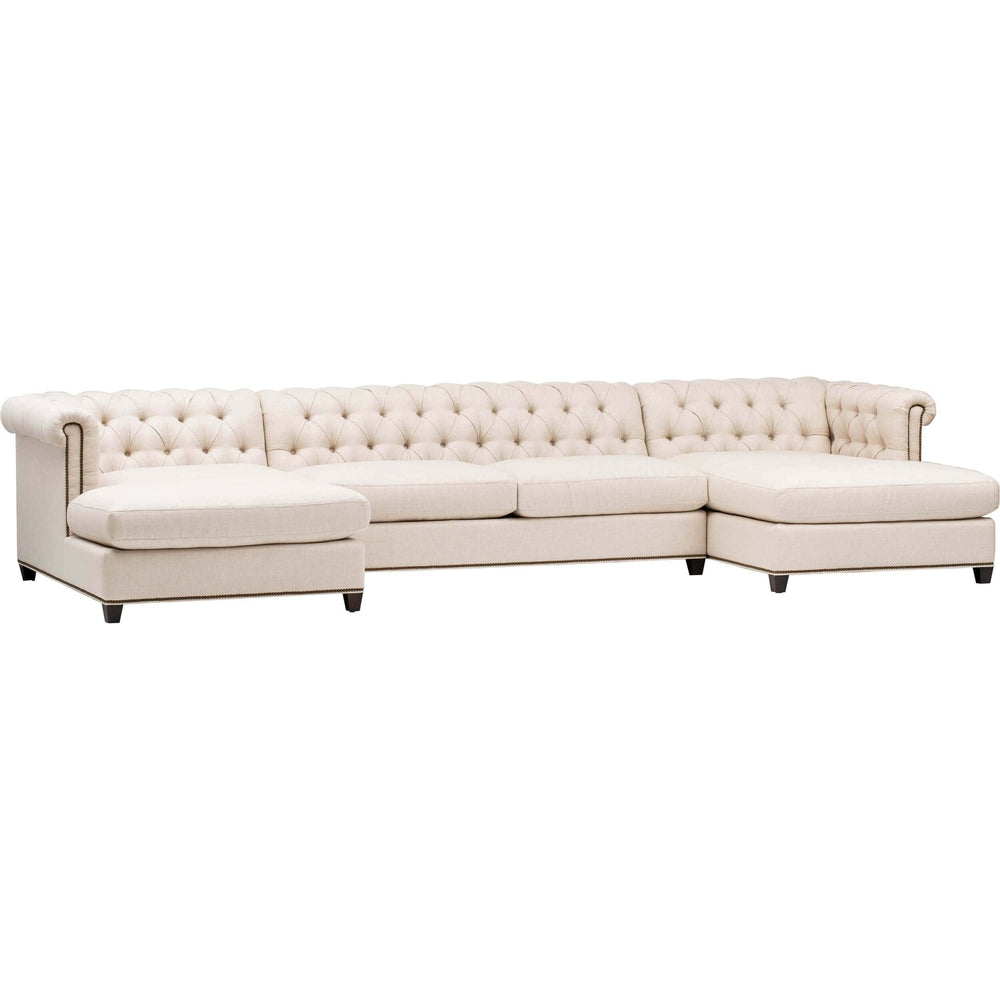 William Sectional, Crevere Cream - Modern Furniture - Sectionals - High Fashion Home