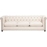 William Grand Sofa, Crevere Cream - Modern Furniture - Sofas - High Fashion Home