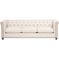 William Grand Sofa, Crevere Cream - Modern Furniture - Sofas - High Fashion Home