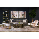 Chloe Fossilized Clam Lava Coffee Table - Modern Furniture - Coffee Tables - High Fashion Home